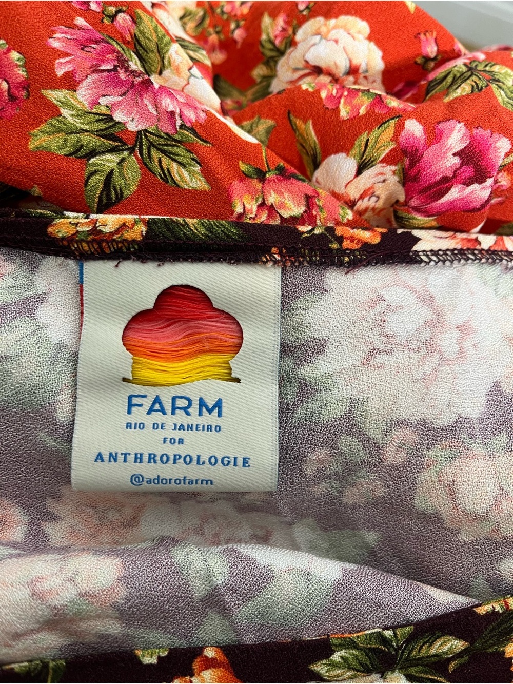 FARM RIO x ANTHROPOLOGIE Patchwork Floral Skirt - Picture 9 of 12